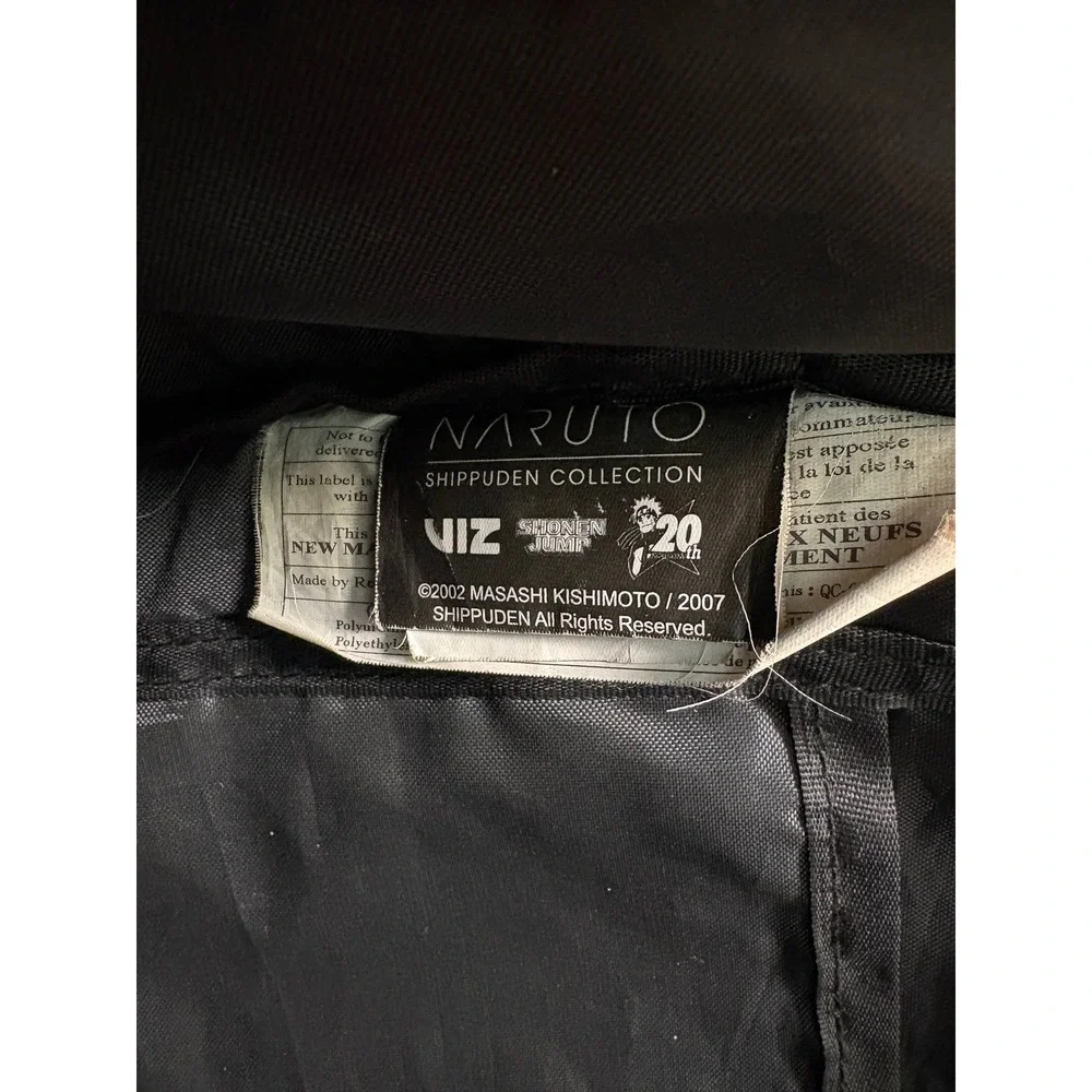 Naruto Shippuden Itachi Uchiha Akatsuki Backpack 20th Anniversary Black Canvas